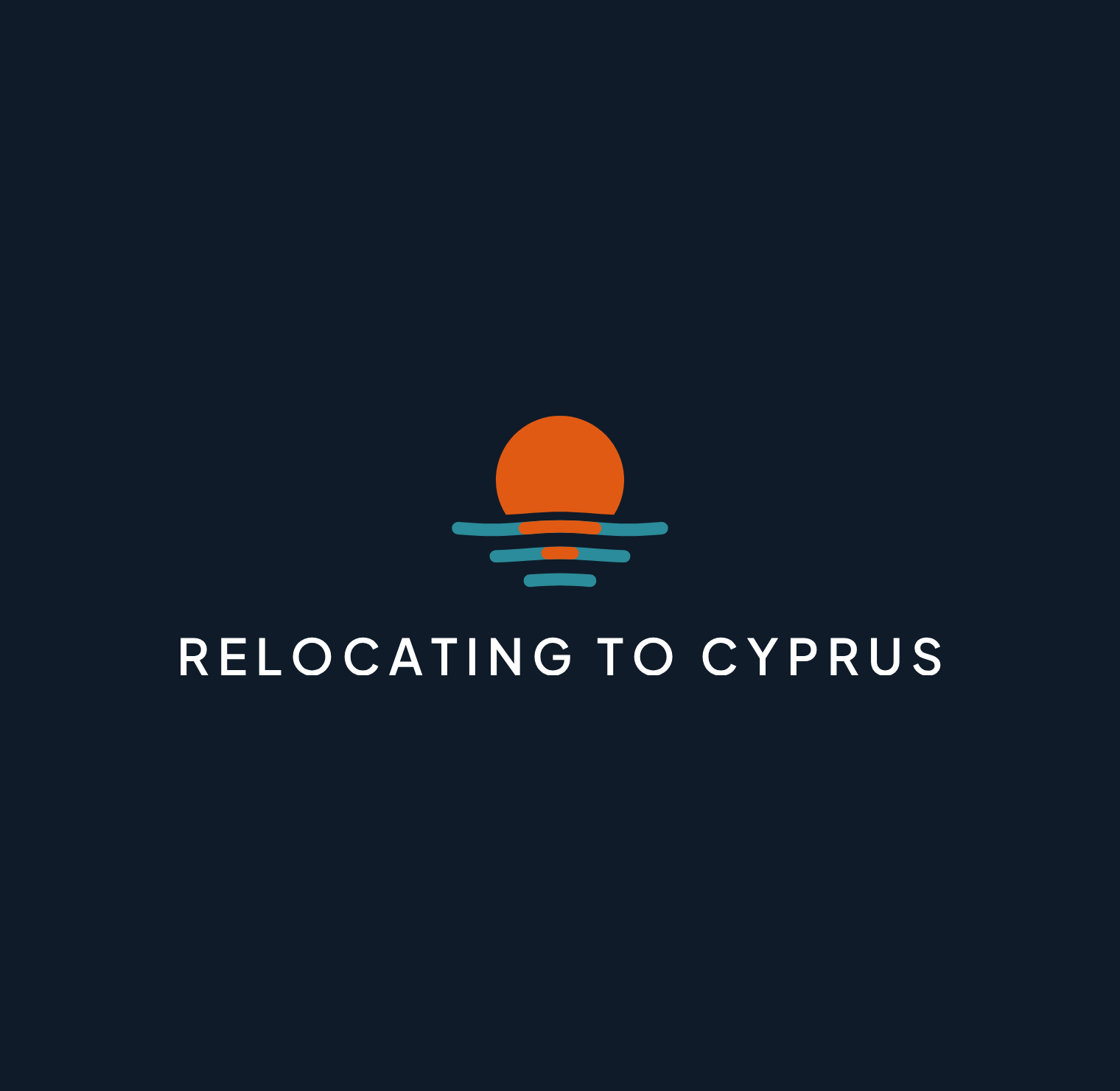 The stacked version of the logo, mark above the name, on navy